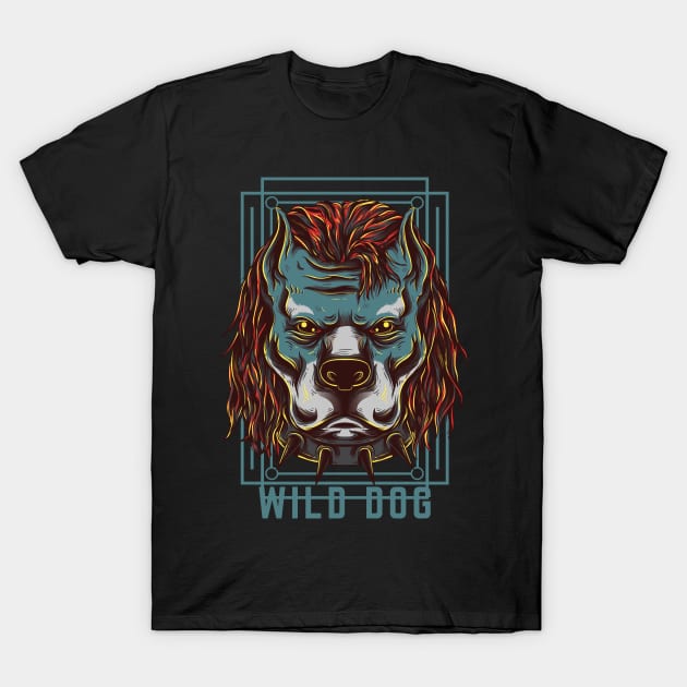 Wild dog T-Shirt by Magination